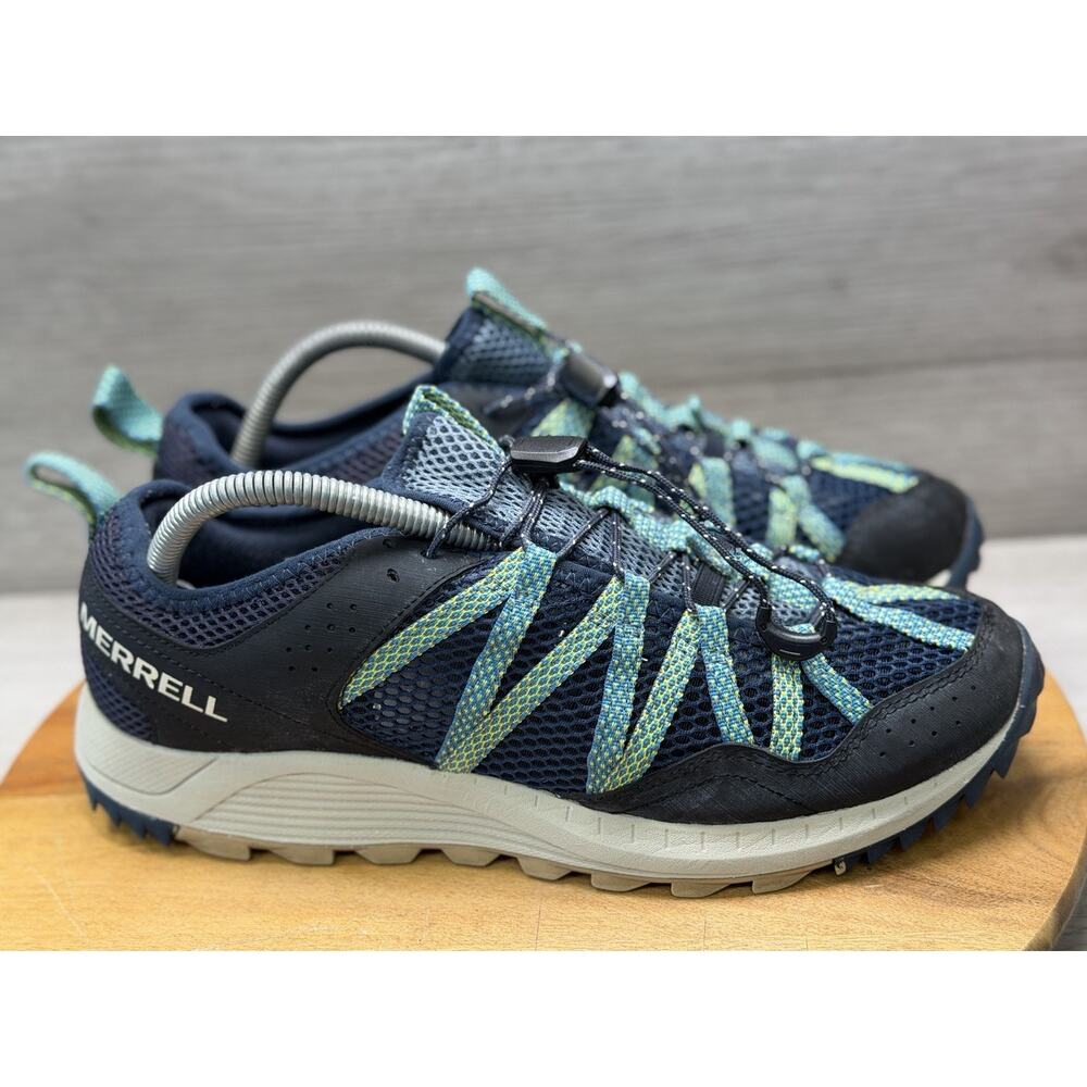 Merrell Wildwood Aerosport Navy Oyster Shoes Walking Ventilation Men’s 8.5